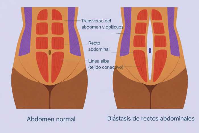diástasis abdominal