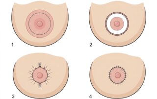 reduccion de areola y pezon